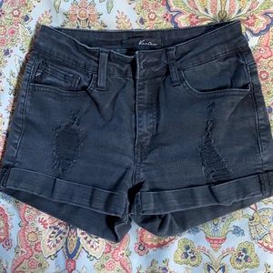 KanCun Black Jean shorts